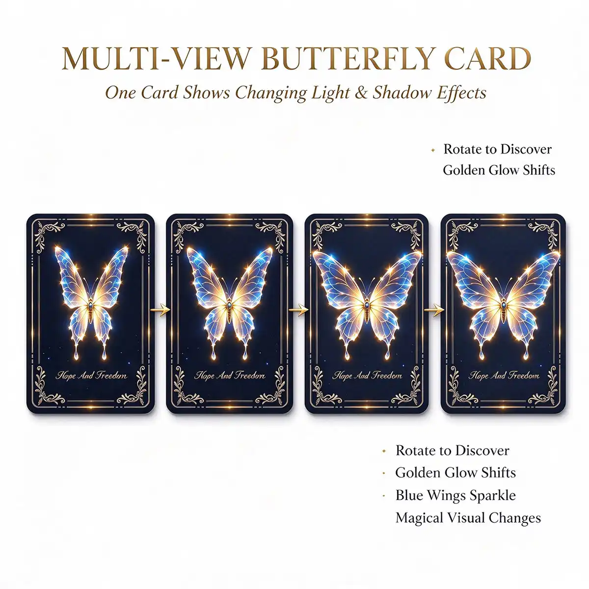 Multi-view Butterfly Lenticular Card